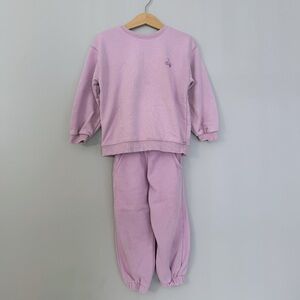 Zara Light Purple Sweater Shirt and Jogger Pants